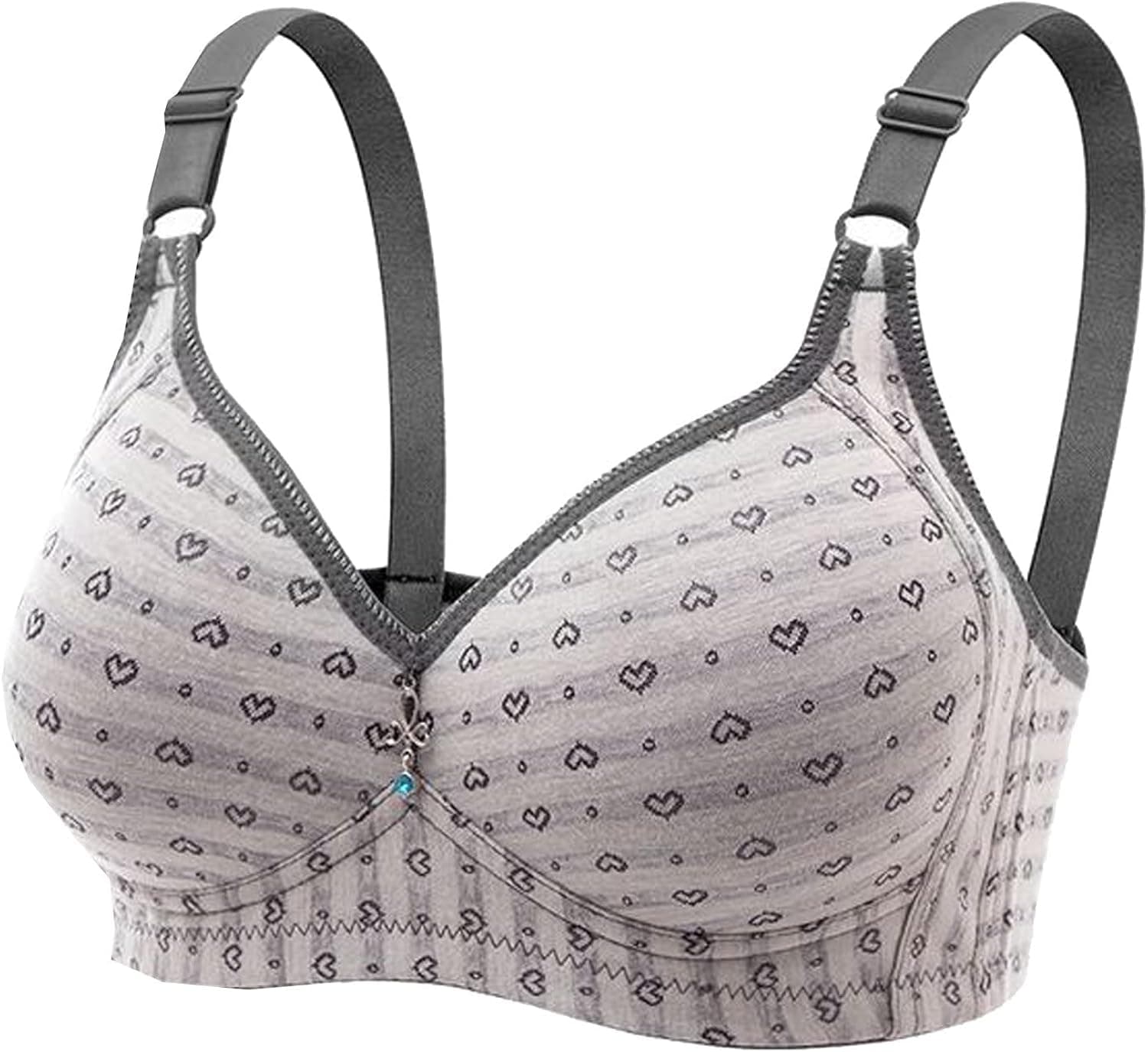 Bralettes for Women Sexy Plus Size Push Up Bras Front Closure No Padding Wireless Full Coverage Comfortable Lingerie
