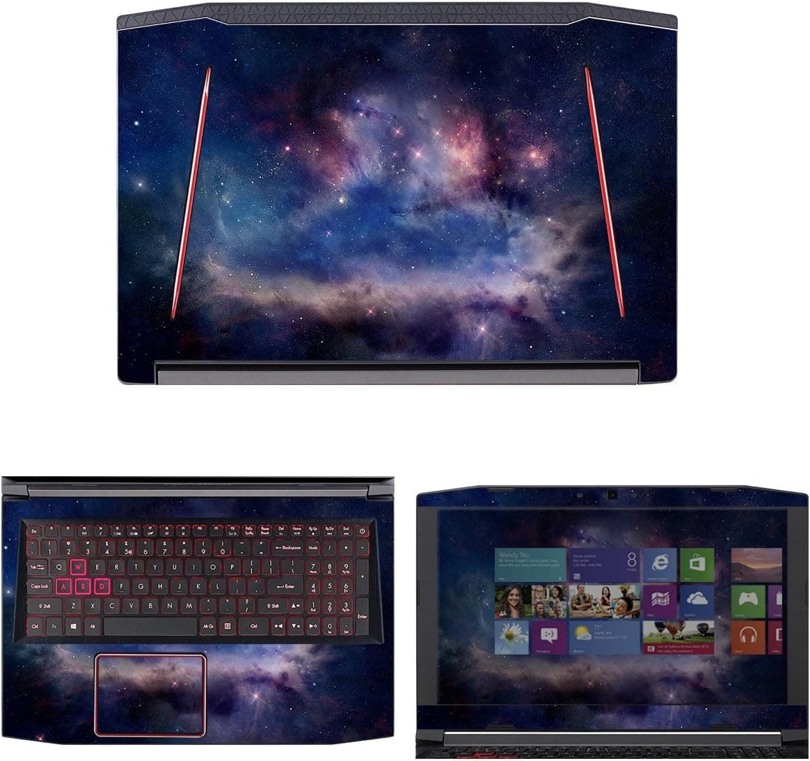 decalrus - Protective Decal Space Skin Sticker for Acer Predator Helios 300 G3-571 (15.6" Screen) case Cover wrap ACpredatorHelios300_G3-571-208