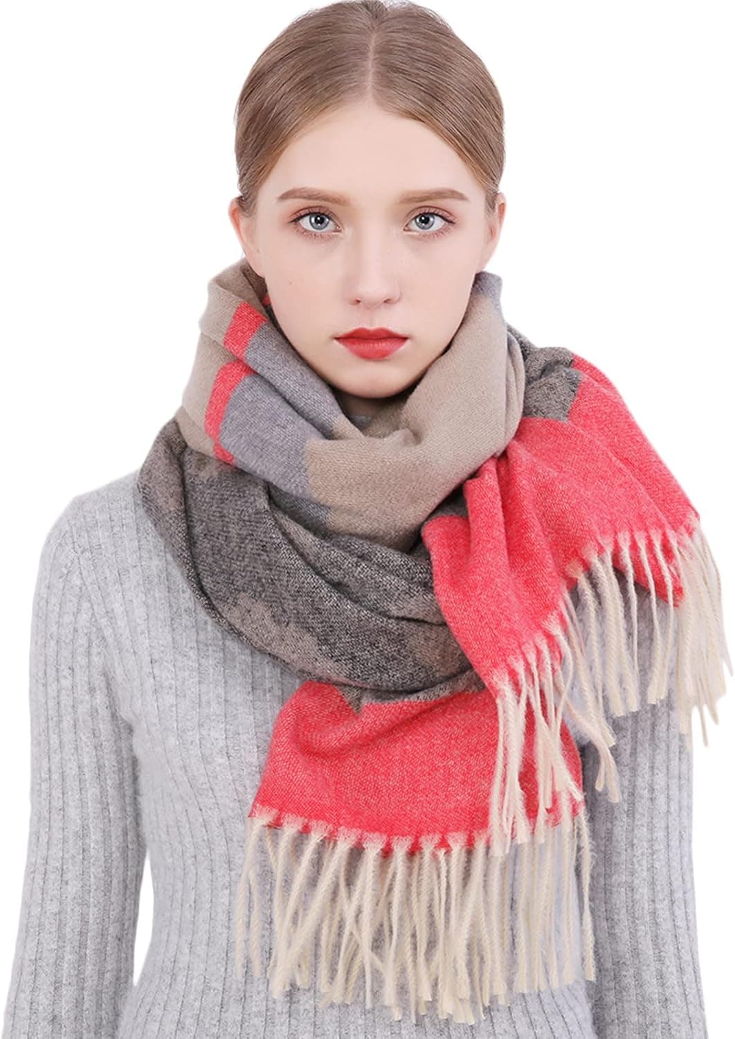 RIIQIICHY Women Scarf Pashmina Shawls Wraps for Evening Dresses Winter Warm Scarves