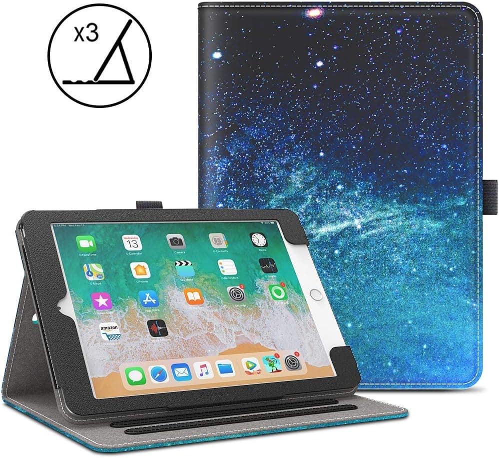 IKEVER iPad 9.7 Case 2018/2017 iPad Cover With Premium PU Leather,Magnetic Closure,Auto Wake/Sleep Cases for iPad Air / Air 2