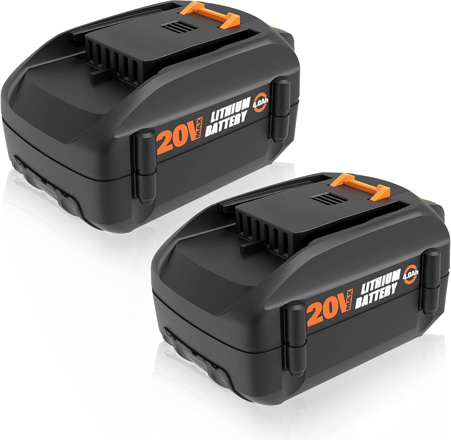 VANON 2Pack WA3520 4.0Ah 20V Replacement Battery for Worx 20Volt Battery Lithium WA3520, WA3525 WG151s, WG155s, WG251s, WG255s, WG540s, WG545s, WG890, WG891