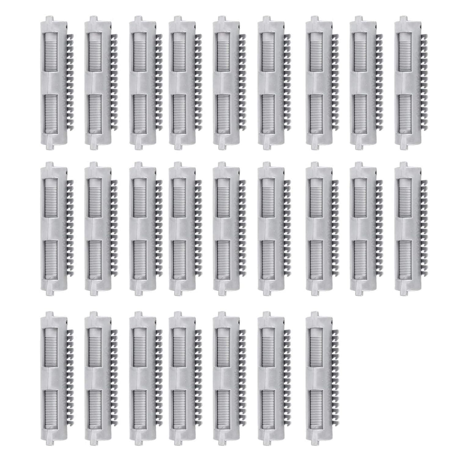 Perm Rods -25pcs Hair Perm Rods Rollers Clips Curler Clamp Hair Styling Tool for Hair Salon