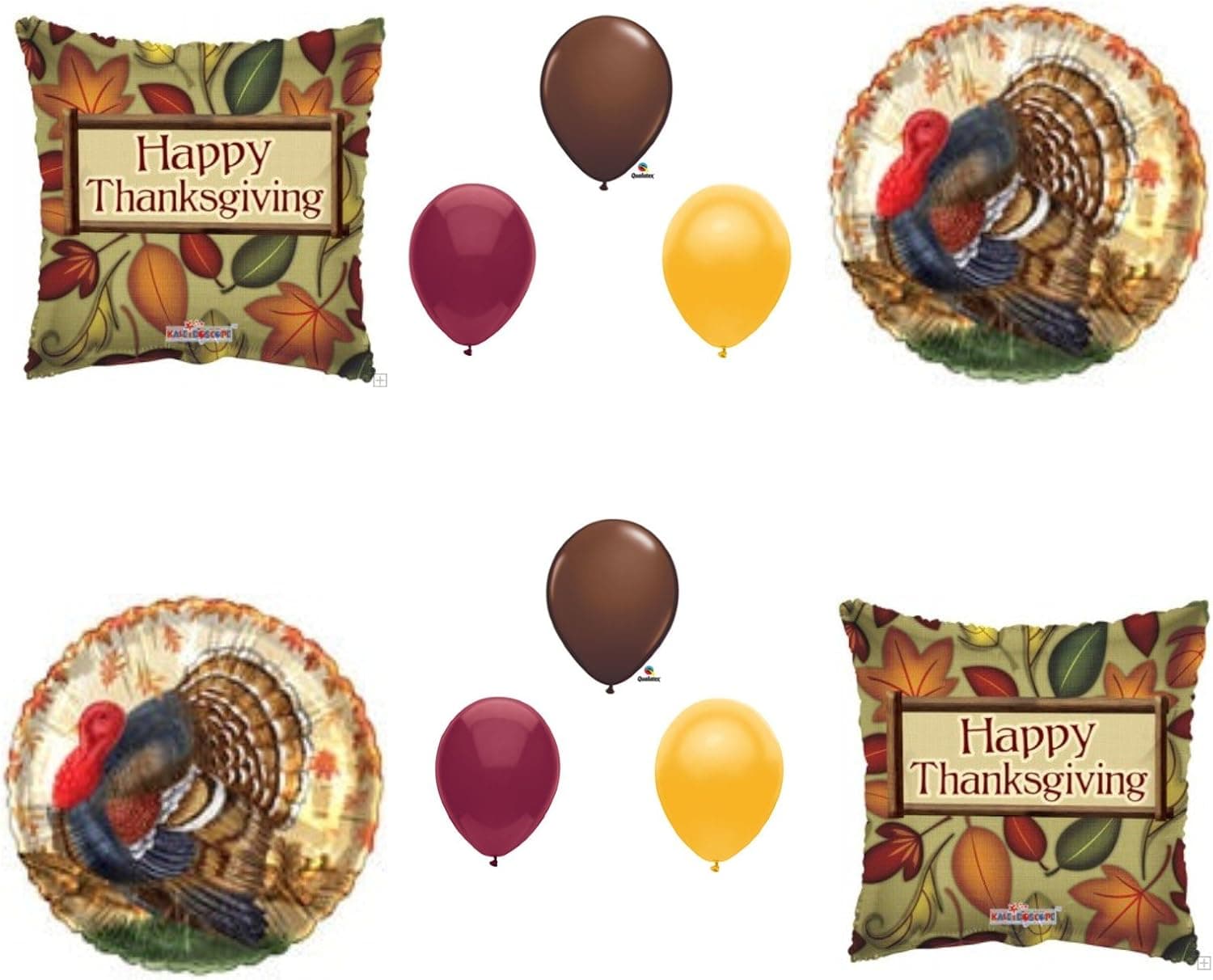 THANKSGIVING TURKEY DINNER BANQUET Balloons Decoration Supplies 10 pieces Party