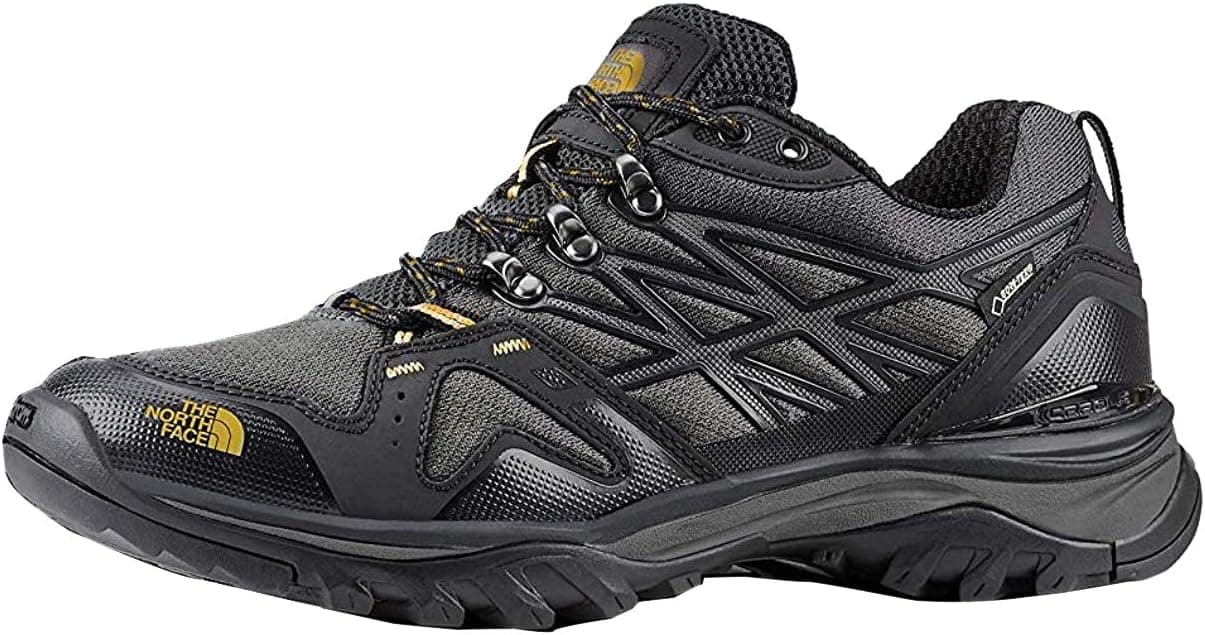 THE NORTH FACE Men's Hedgehog Fastpack Gore-Tex Hiking Shoe, Zinc Grey/Arrowwood Yellow, 9