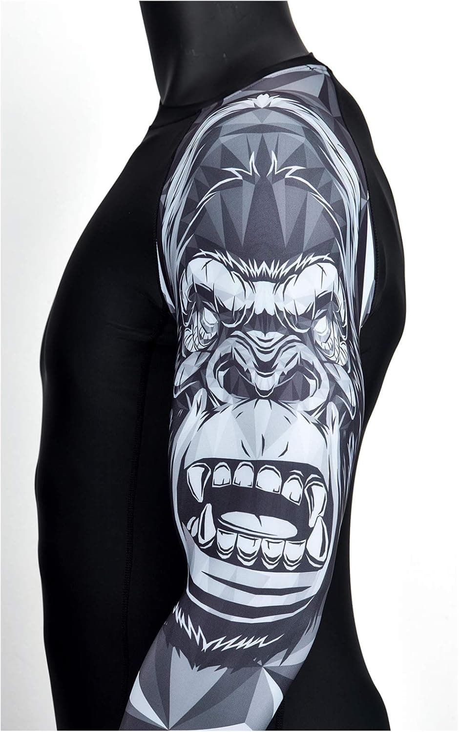 ADOREISM Quick-Dry Men's Long Sleeve Rash Guard UPF 50+ Compression Swim Shirt