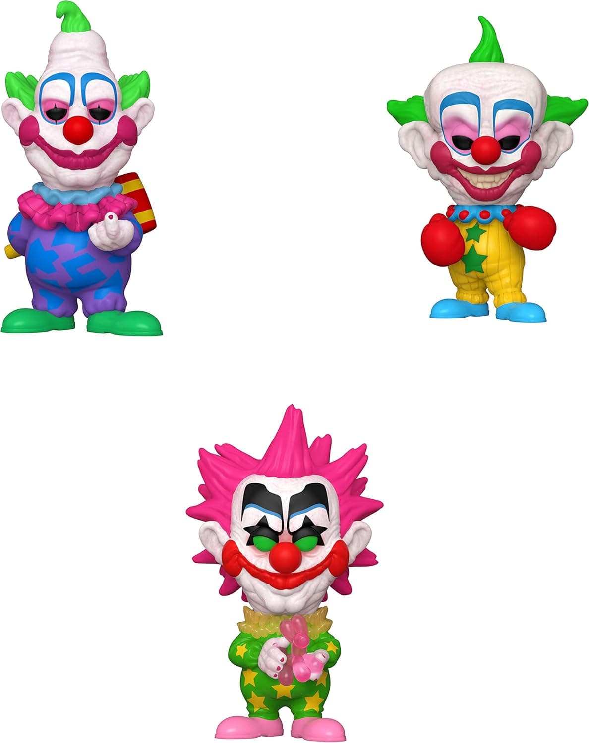 Funko Movies: POP! Killer Klowns from Outer Space Collectors Set - Jumbo, Shorty, Spikey, 3.75 inches