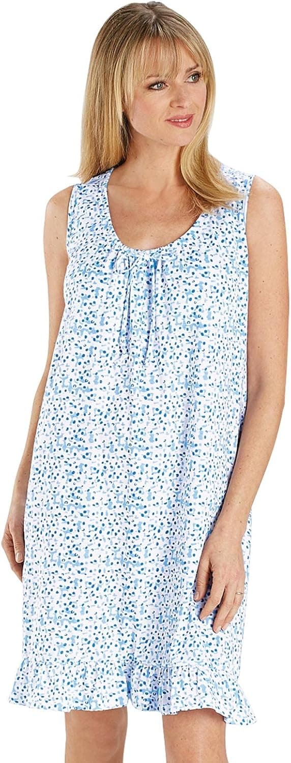 Carol Wright Gifts Sleeveless Ruffle Gown, Blue, Size XL