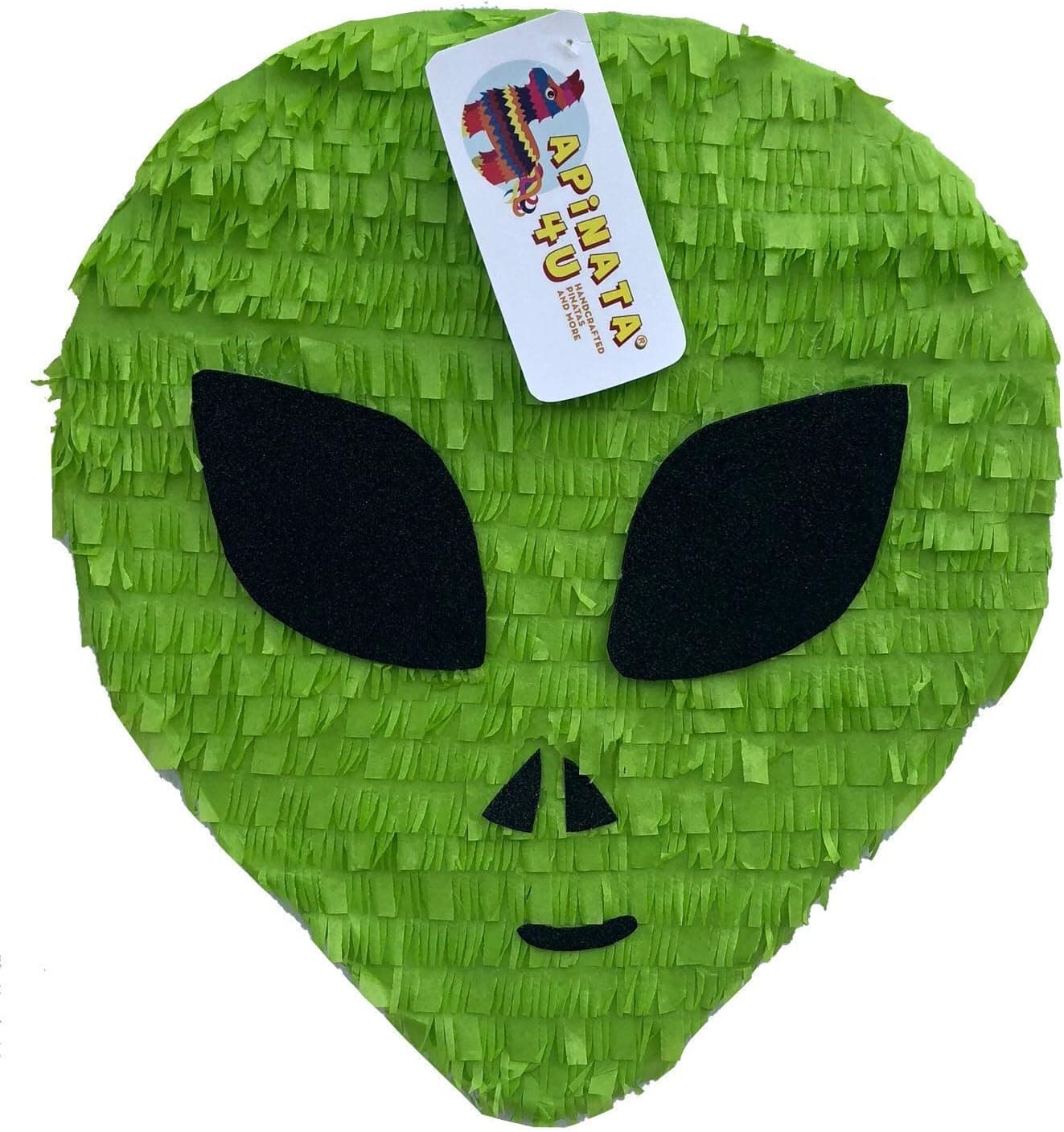 APINATA4U Green Alien Head Pinata Out of This World Theme Pinata Alien Party Supplies Alien Birthday
