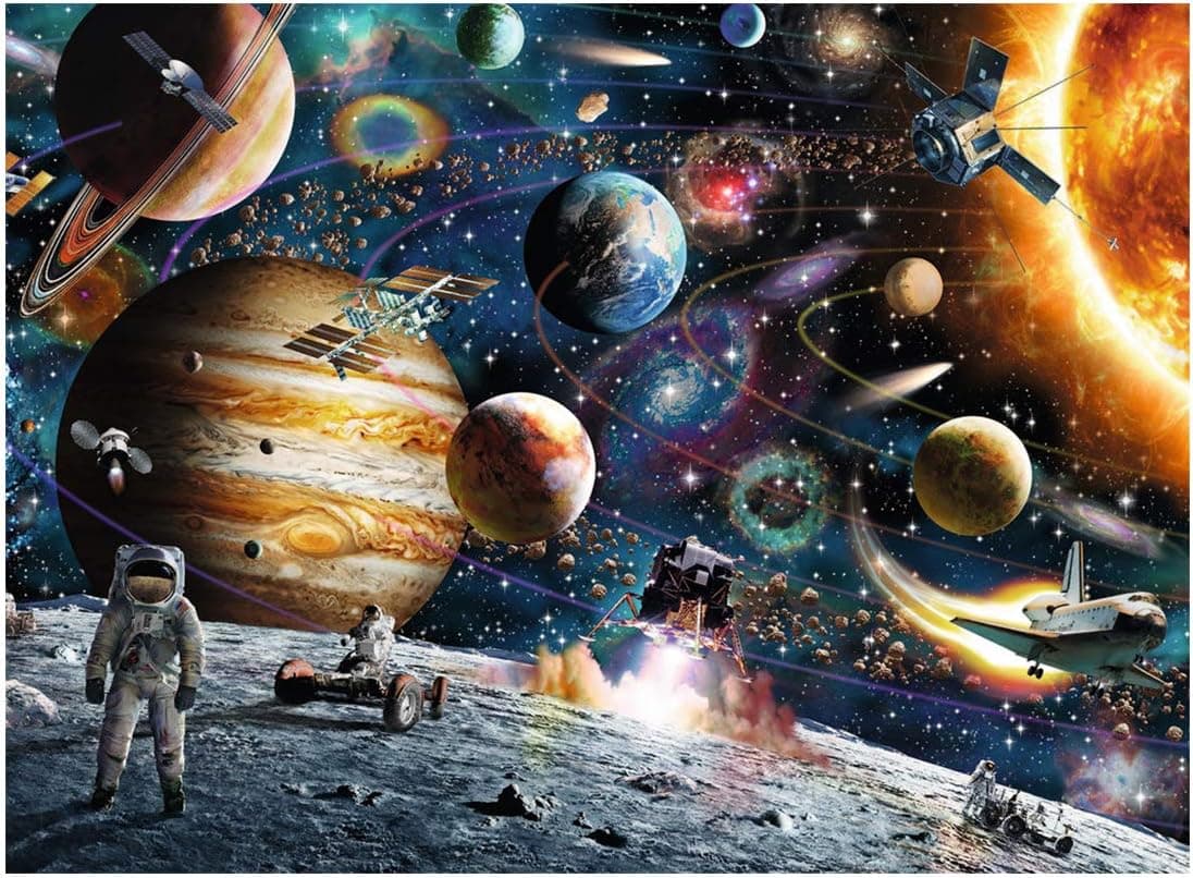 1000 PCS,Jigsaw Puzzle Kids Adult – Planets in Space Jigsaw Puzzle