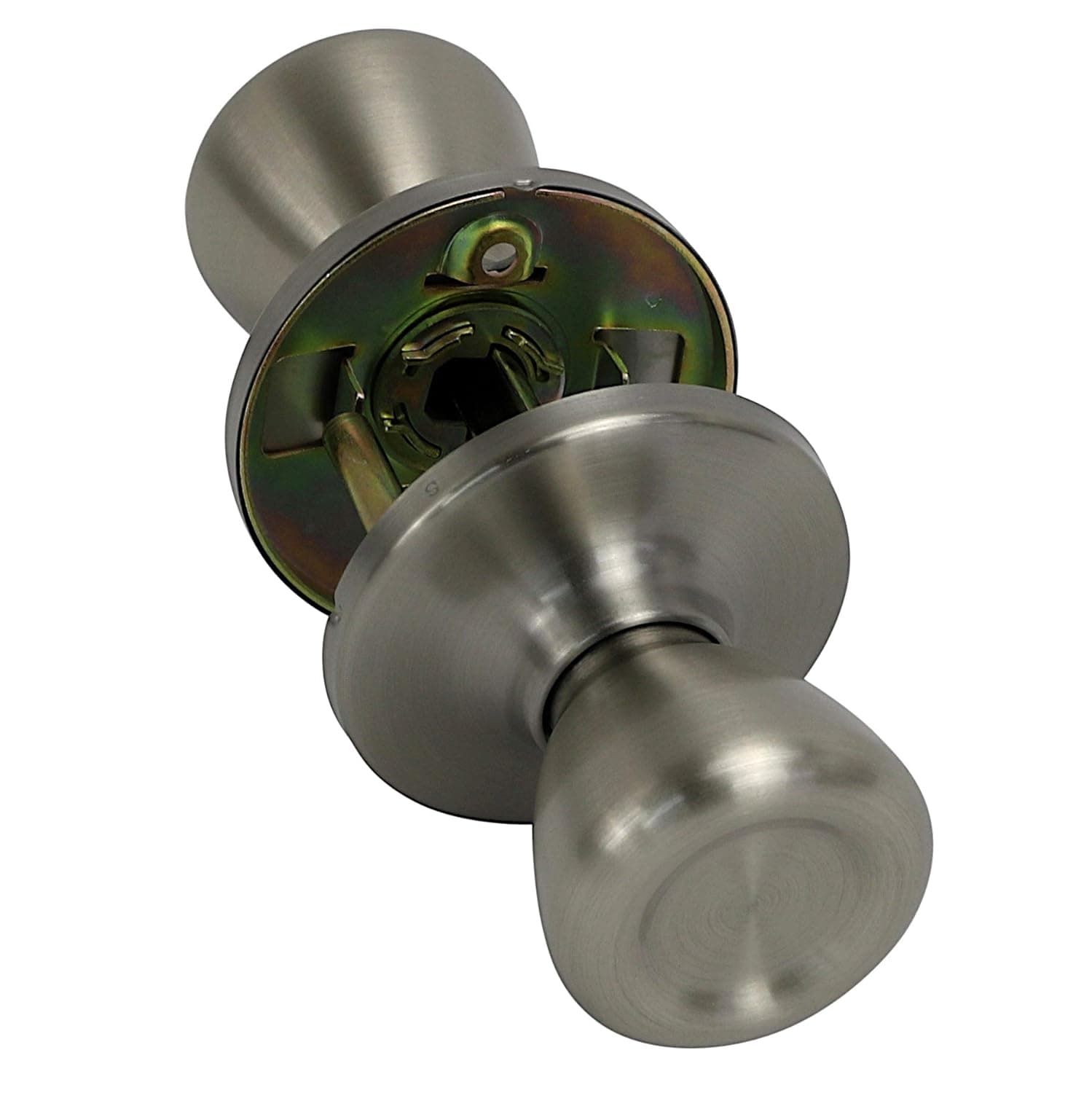 Ultra Security 82579 Passage Door Lockset, Rounded Tulip Style Knob, Satin Nickel