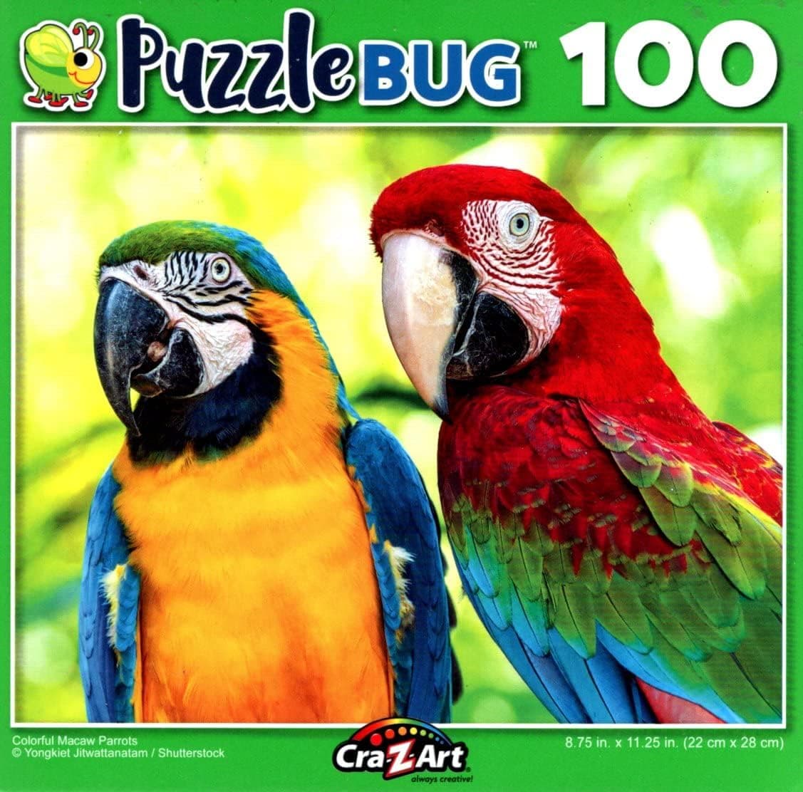 Colorful Macaw Parrot - 100 Pieces Jigsaw Puzzle
