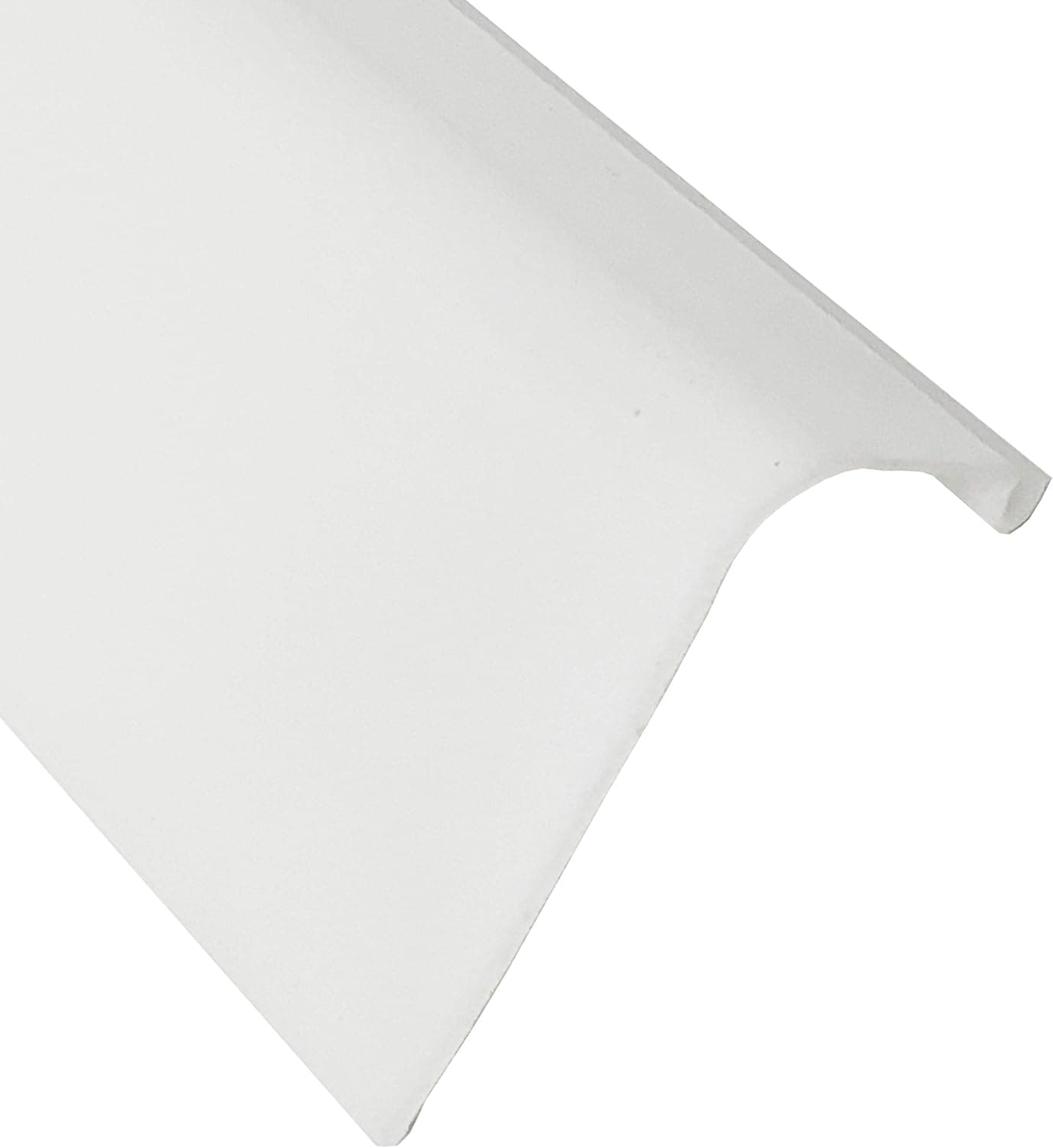KastLite Curved Under Cabinet Inverse Lens Diffuser | Smooth White Acrylic Replacement Cover | 18" Length x 2-3/4" Width x 1-3/8" Height with 100% Acrylic Non-Yellowing Lens
