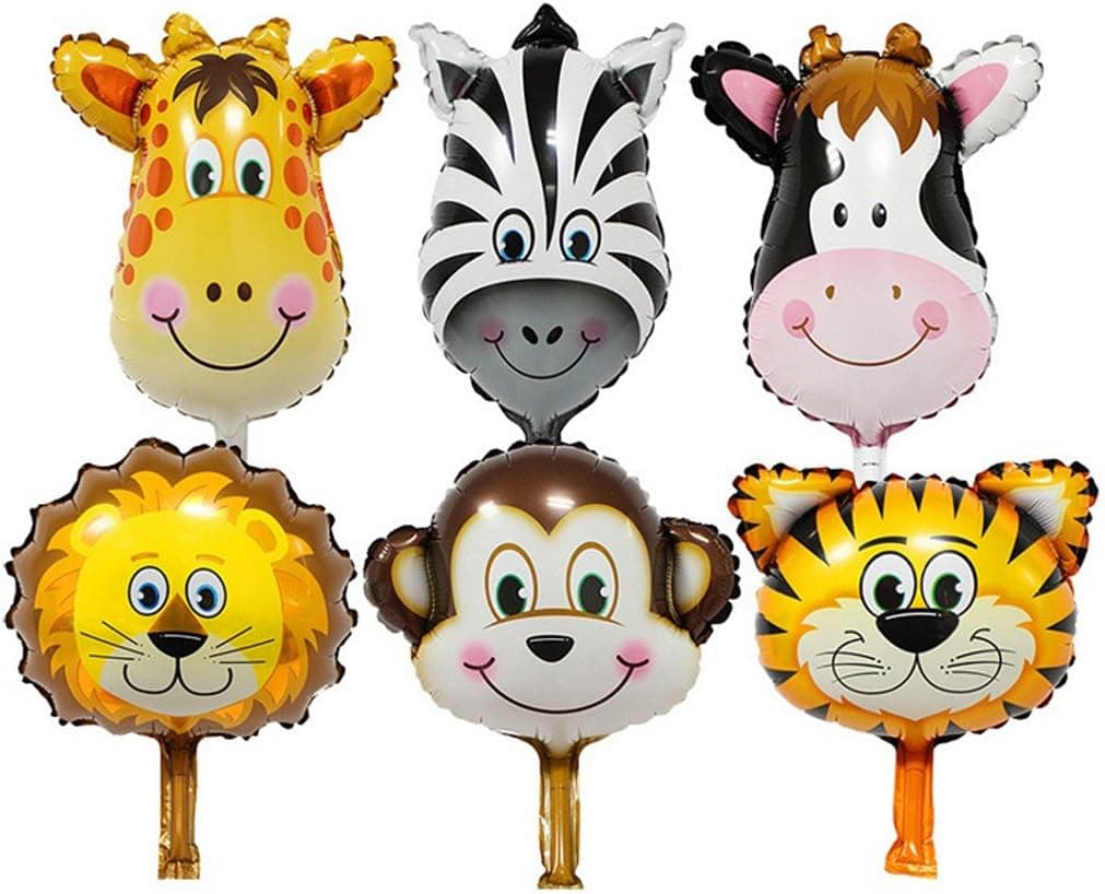 Zoo Animal balloons kit Birthday Balloons Party decorations supplies foil balloon