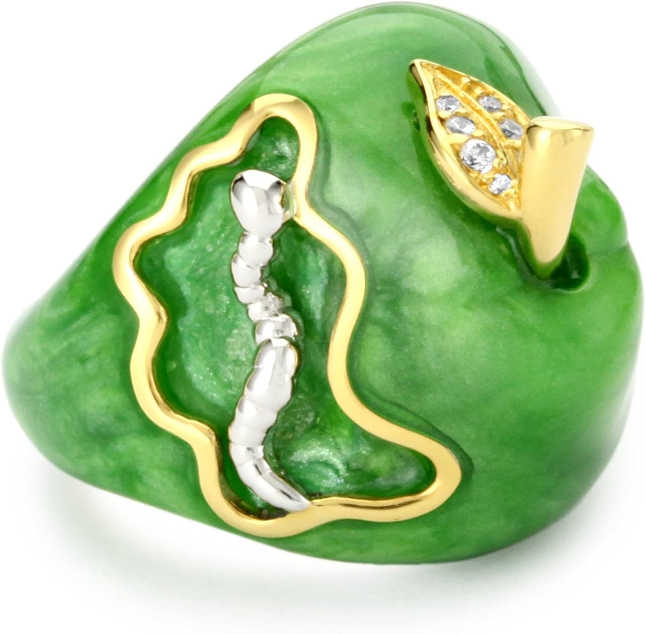 Andrew Hamilton Crawford "Fruit Cocktail" Pear Ring, Size 8