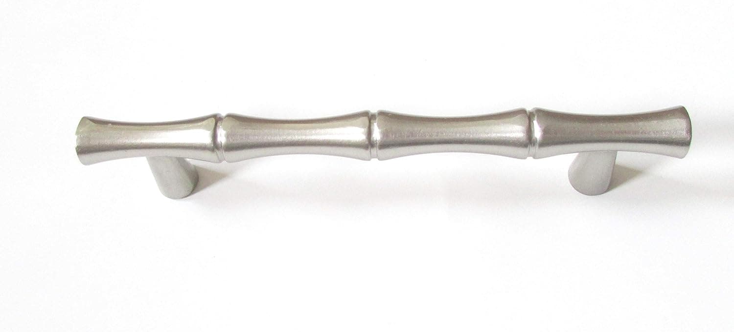 HandleMax 5" Satin Nickel Kitchen Cabinet Dresser Drawer Handle Pull Hardware, 96mm (3 3/4") Hole Centers, 73SN96, 25 Pack