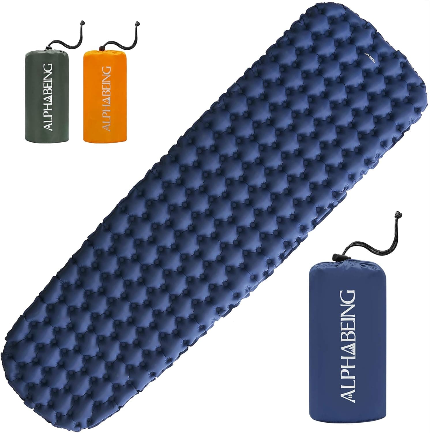 AlphaBeing Inflatable Sleeping Pad for Camping, Ultralight Inflatable Sleeping Mat for Backpacking, Hiking, Compact & Lightweight Air Mattress