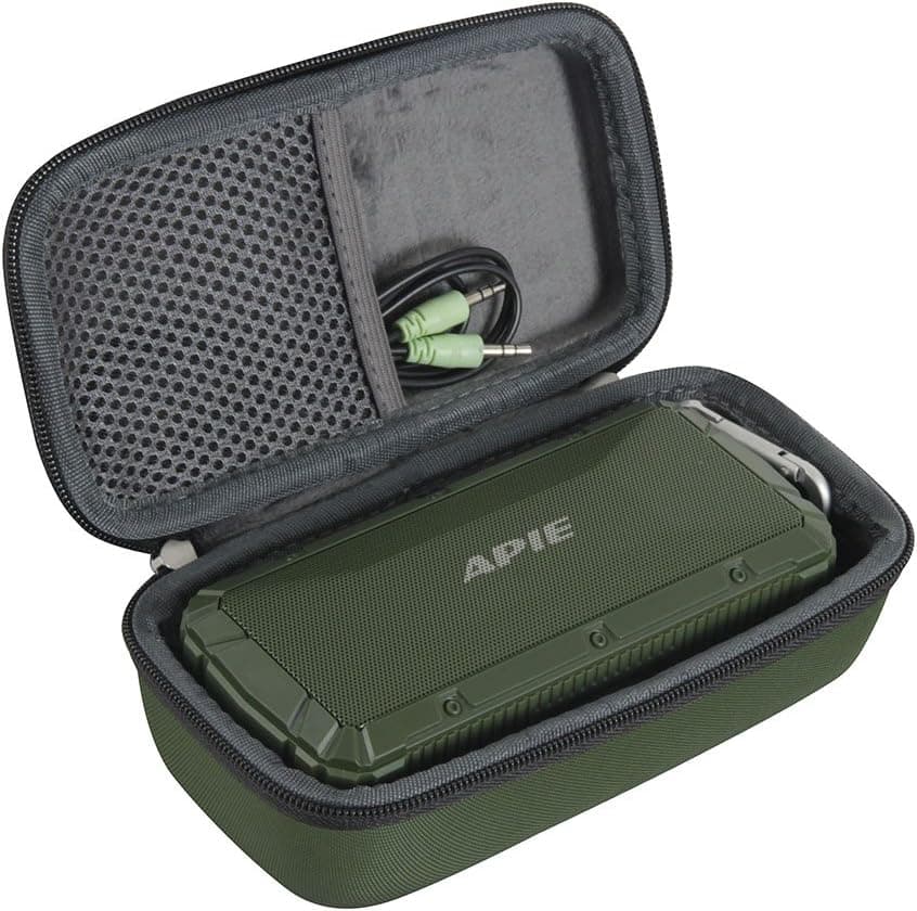 Hermitshell Hard EVA Travel Case Fits DarkBlue/Apie The Newest Generation Ultra Outdoor Portable Wireless Bluetooth Speakers (Green)