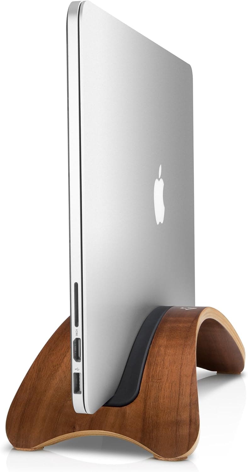 Twelve South BookArc mod for MacBook, Walnut | Modern Wood Desktop Stand for MacBook Air/MacBook Pro