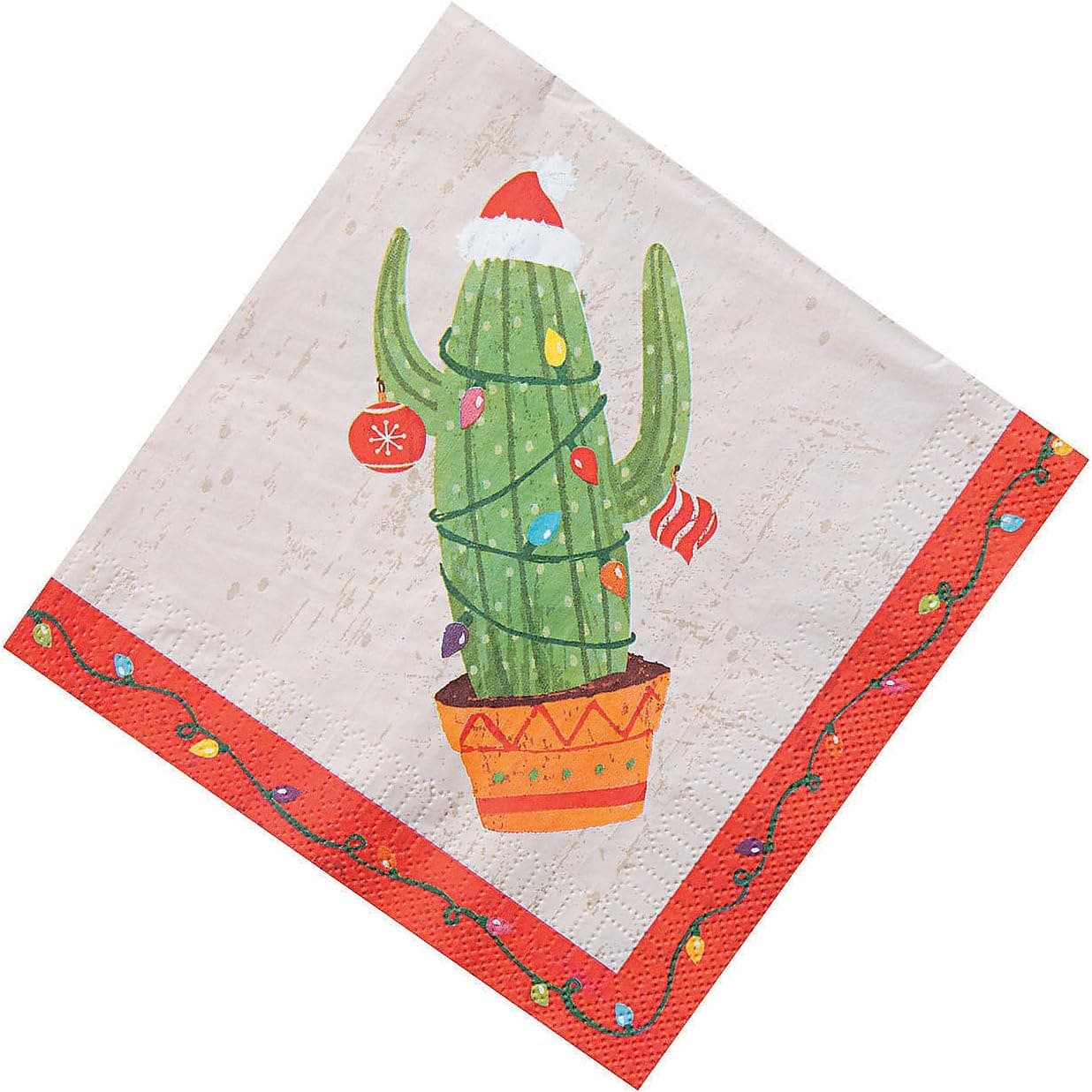 Christmas Cactus Luncheon Napkins