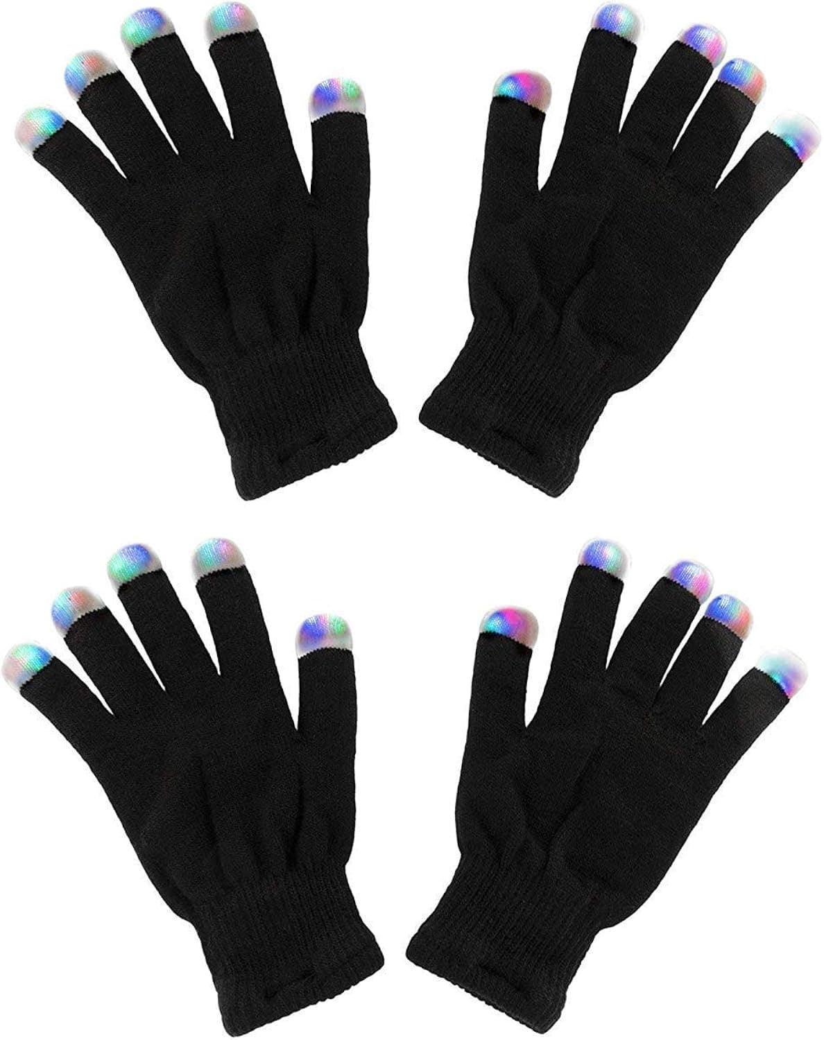 ETCBUYS Light Gloves - Finger Light Flashing LED Gloves 6 Modes for Kids
