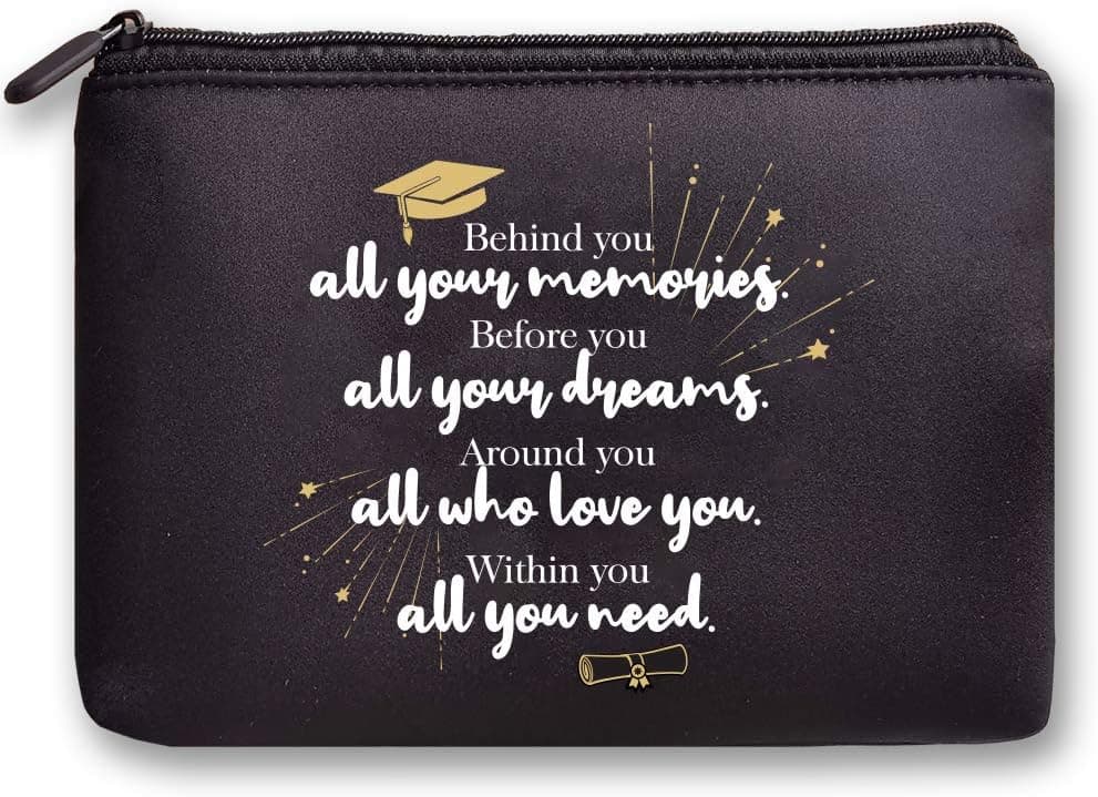 Hanamiya Na Graduation Gifts for Her Him Girls Boys,Graduation 2020--Zipper Waterproof Makeup Bag Bff Gifts