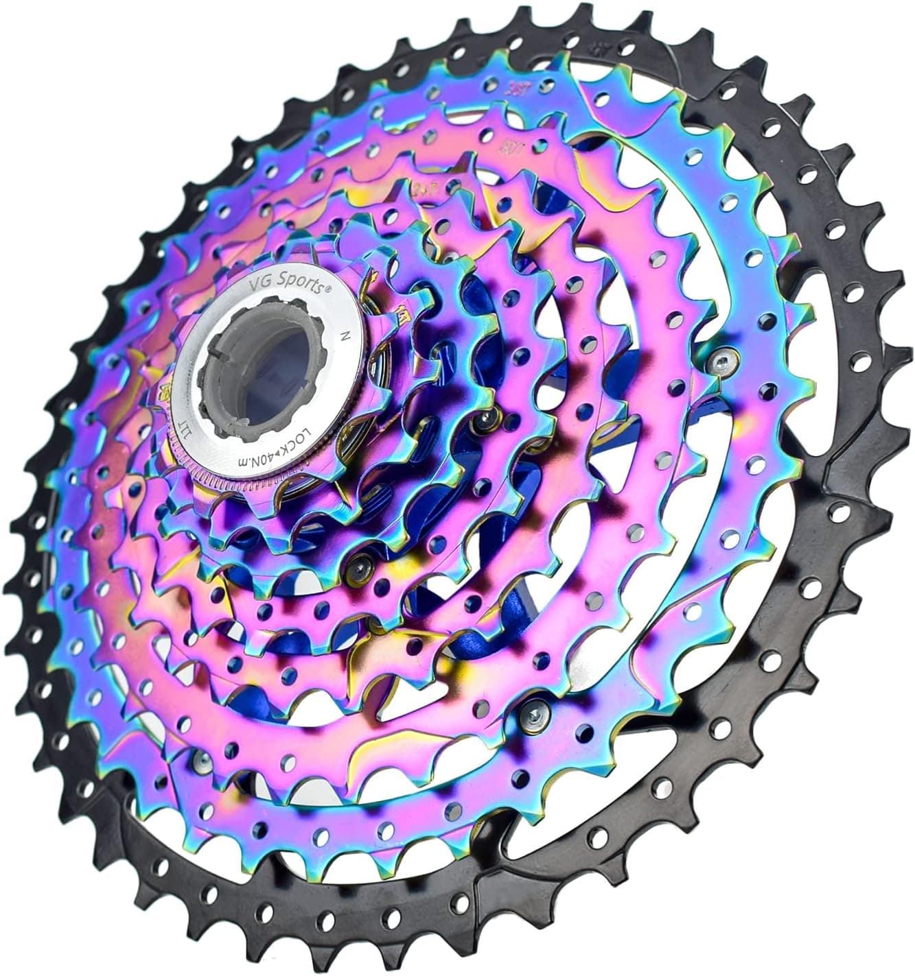 VG SPORTS 8/9/10/11/12 Speed Ultra-Light Bike Cassette for Mountain Bike 11-40T/11-42T/11-46T/11-50T/11-52T MTB Cassette Lightweight Aluminum Bracket Cassette
