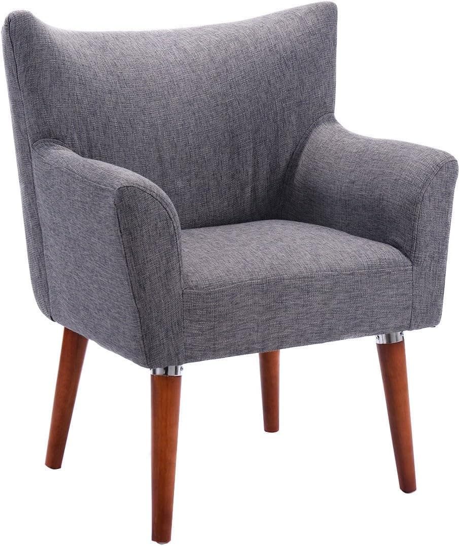 Giantex Leisure Arm Chair Single Couch Seat Home Garden Living Room Furniture Sofa (Grey)