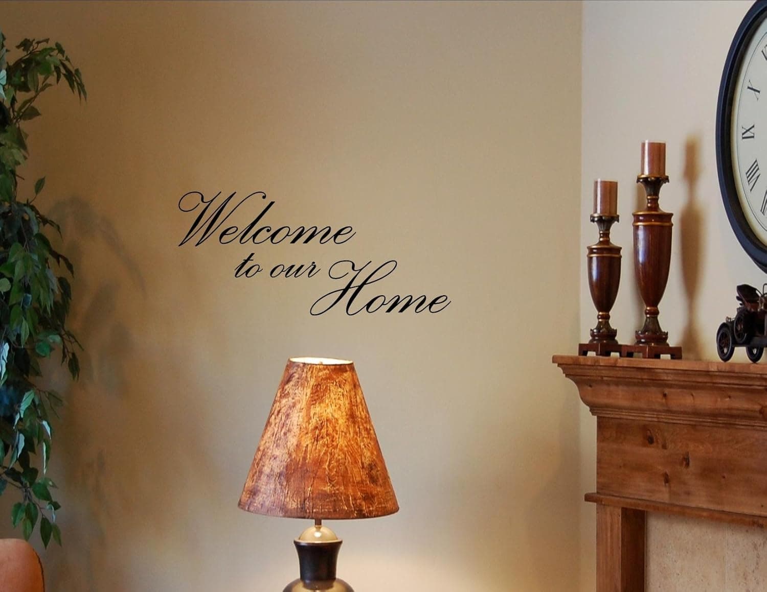 WELCOME TO OUR HOME Vinyl wall quotes stickers sayings home art decor decal
