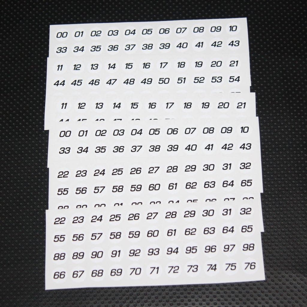 Infinity-270 01 - 99 Slot car Racing Number and Sponsor Track barriers Accessories Sticker Decal Race rc Drift 1/32 Cars Racing Slot Cars 14 mm Sports Scale Pit Garage
