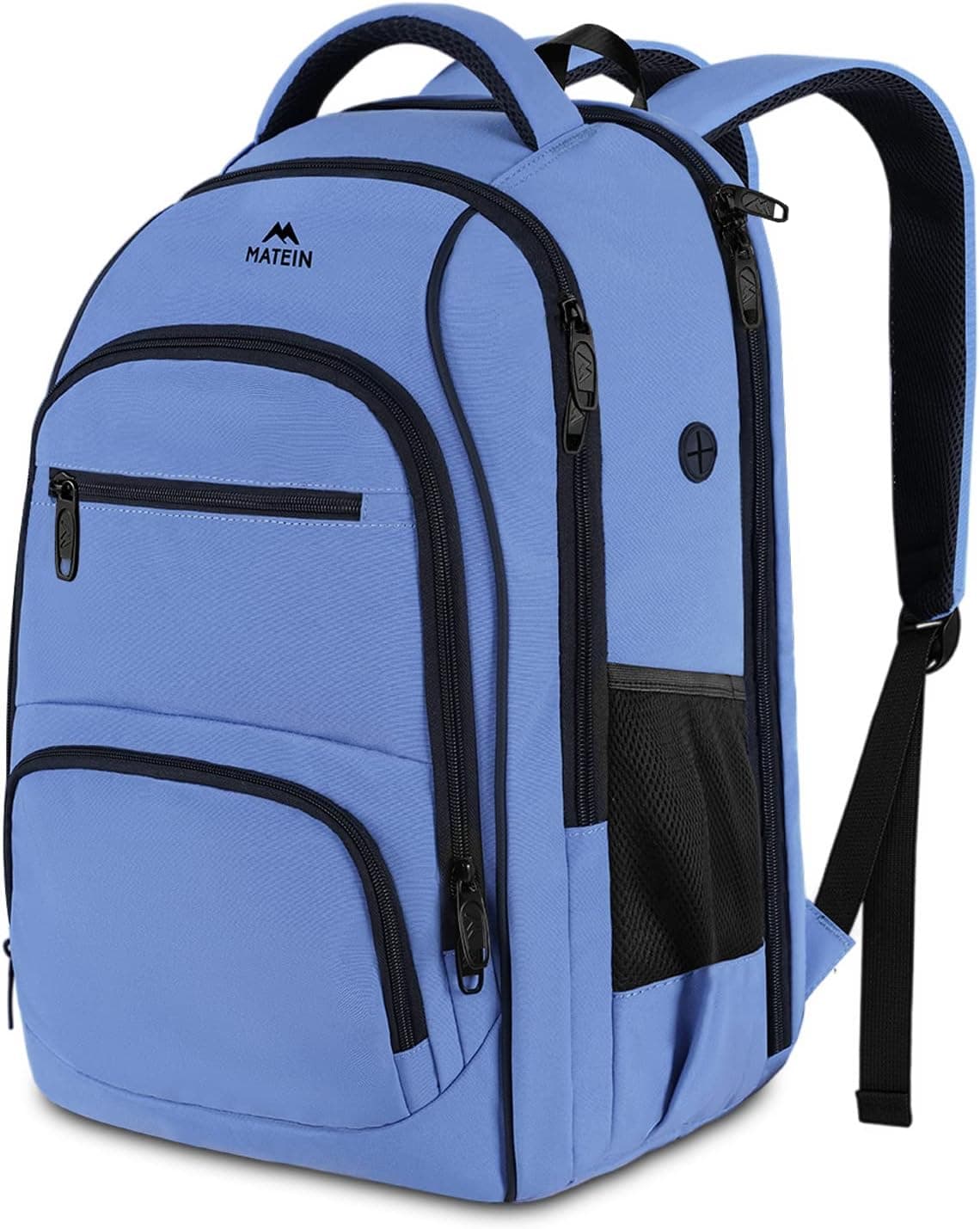 MATEIN Backpacks for Travel, 17 Inch Laptop Backpack with Waterproof Wet & Dry Pocket, Large Water Resistant College Lightweight Daypack Durable Anti Theft Computer Bag Gift for Women Men, Blue