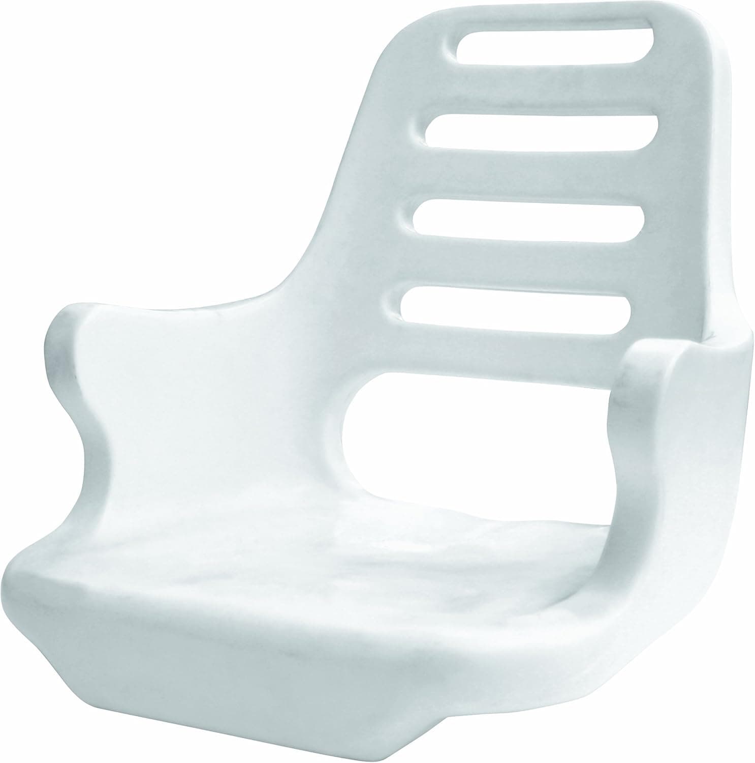 Wise Rotomolded Ladder Back Chair Shell Only, White
