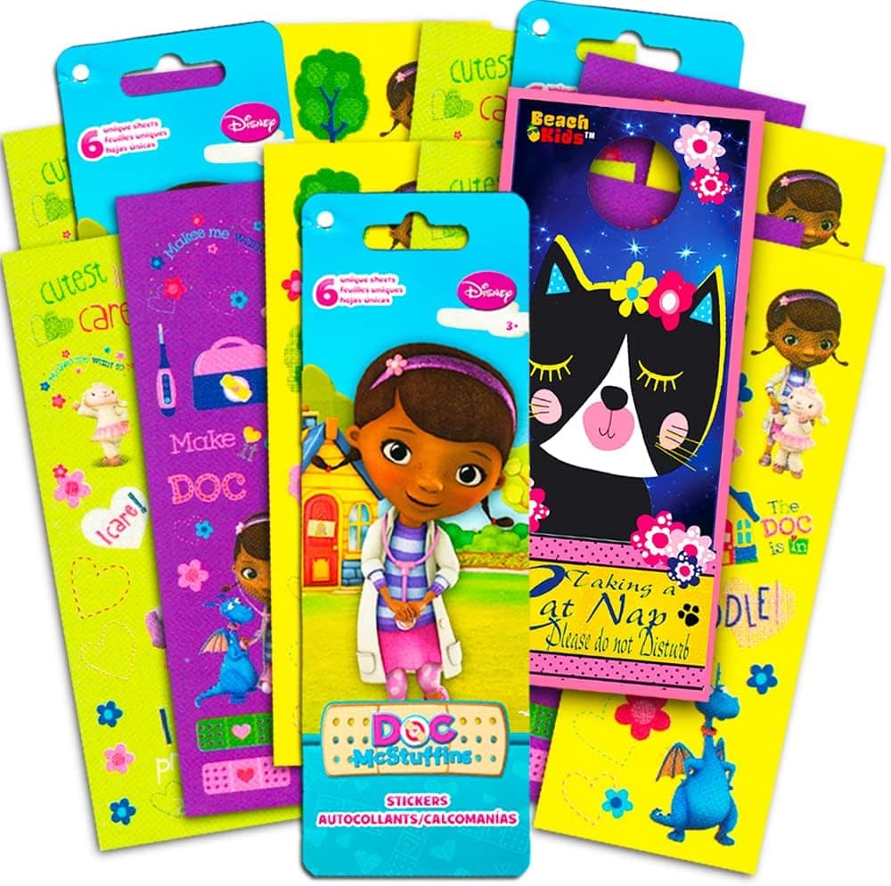 Doc McStuffins Stickers Party Favors Pack - Over 300 Doc McStuffins Fun Stickers (Party Supplies)