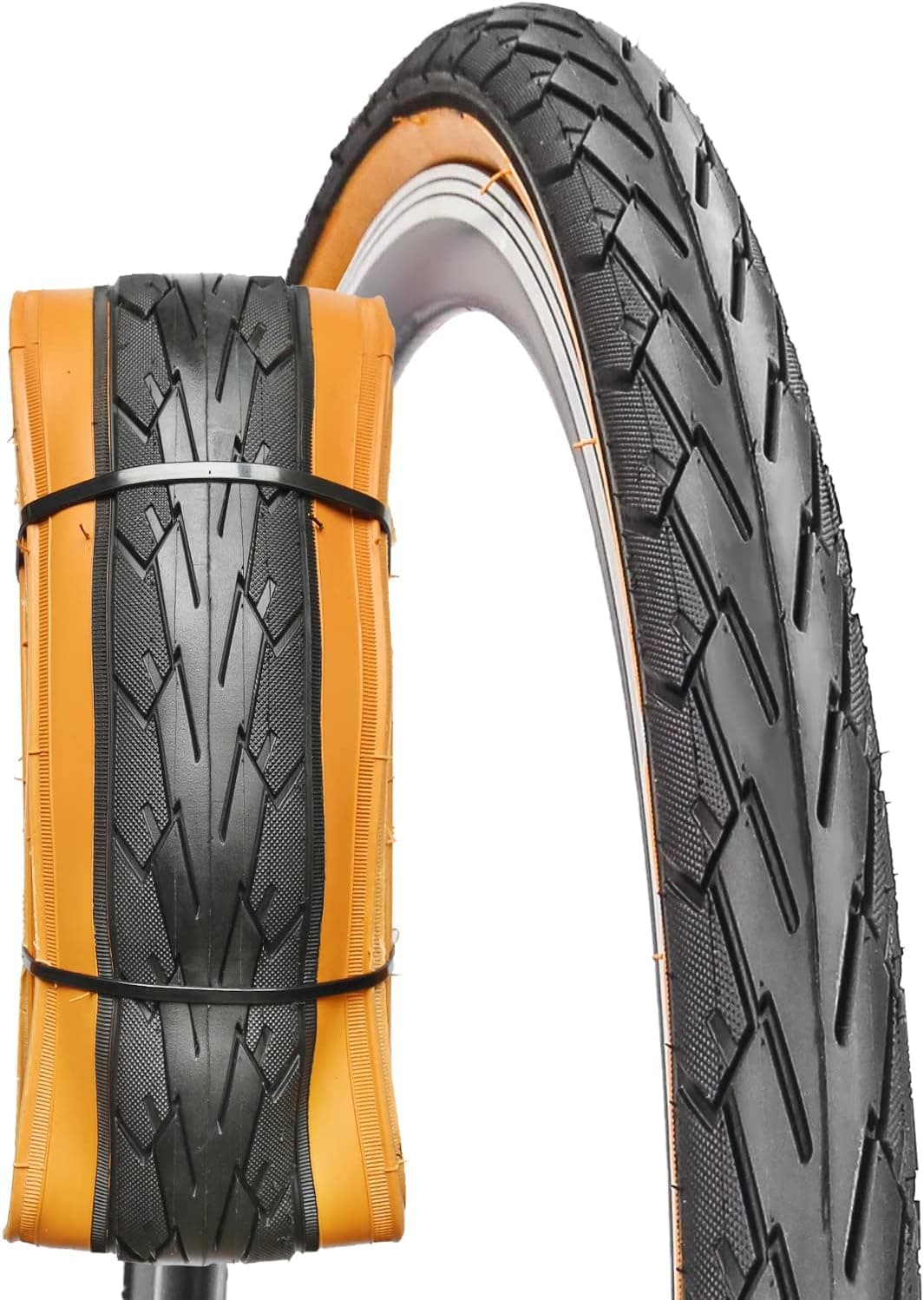 1 Pack or 2 Pack 700 x 35C 30TPI or 60TPI Road Bike Tire City Commuter Tires Replacement Bicycle Tires Brown Wall Warehouse Stock