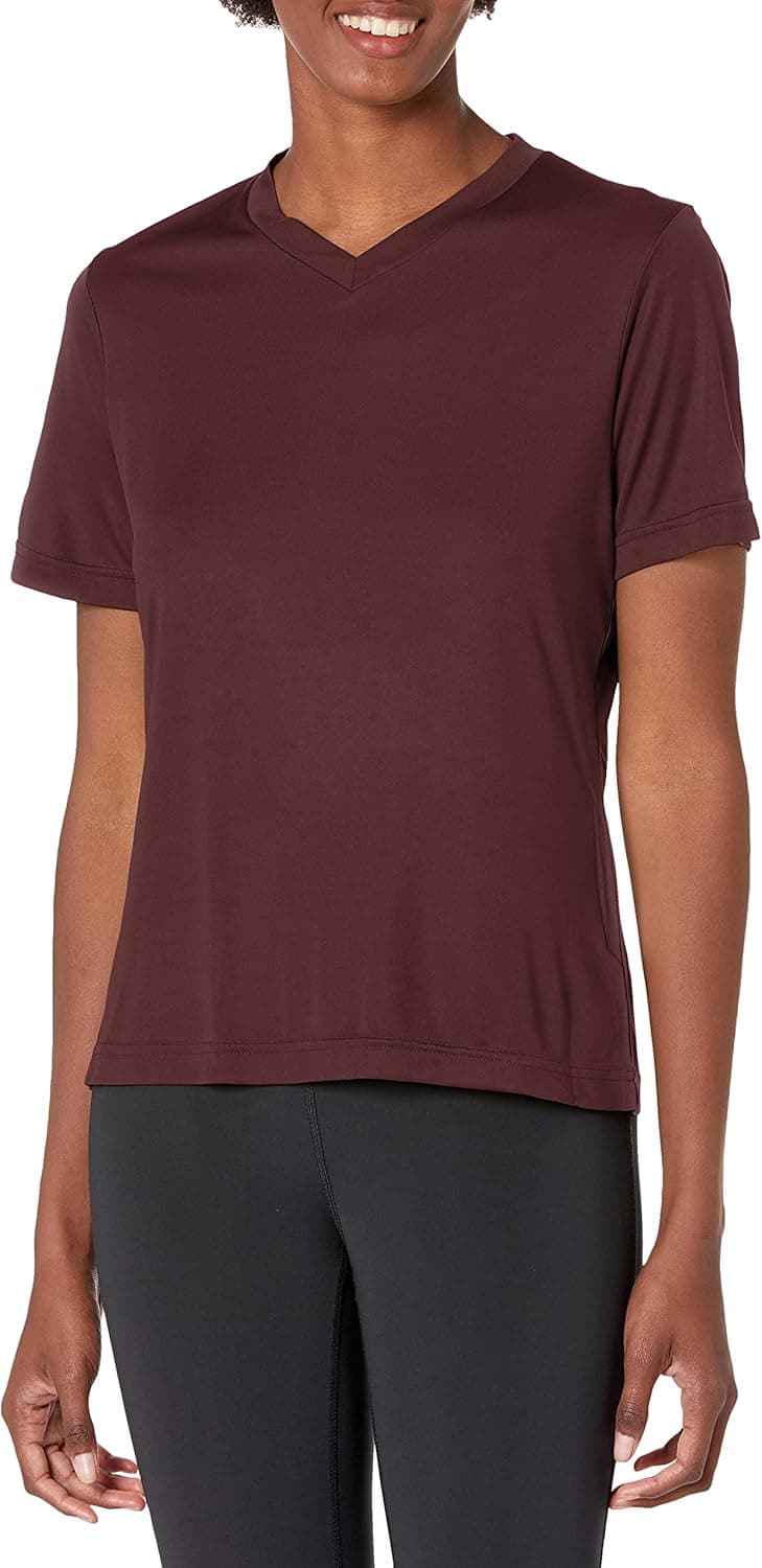 AquaGuard Women's TM36-TT11W-Zone Performance Tee, Sport Dark Brown, Large