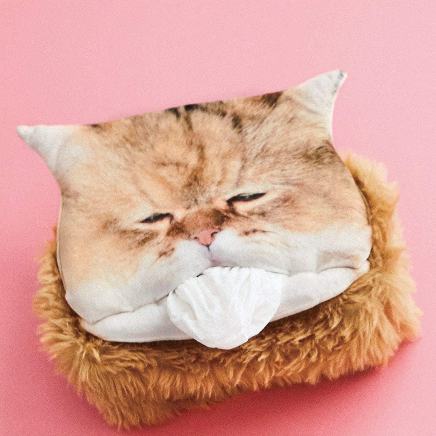 NEKOBU The Cat Is Eating Tissue Paper Fluffy Cat Tissue Box Cover - Sad