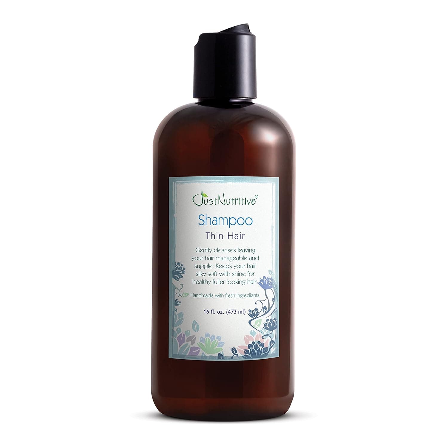 Thin Hair Shampoo | Visibly Thicker Appearance | Natural Shampoo for Enhanced Volume | Just Nutritive | 16 Fl Oz