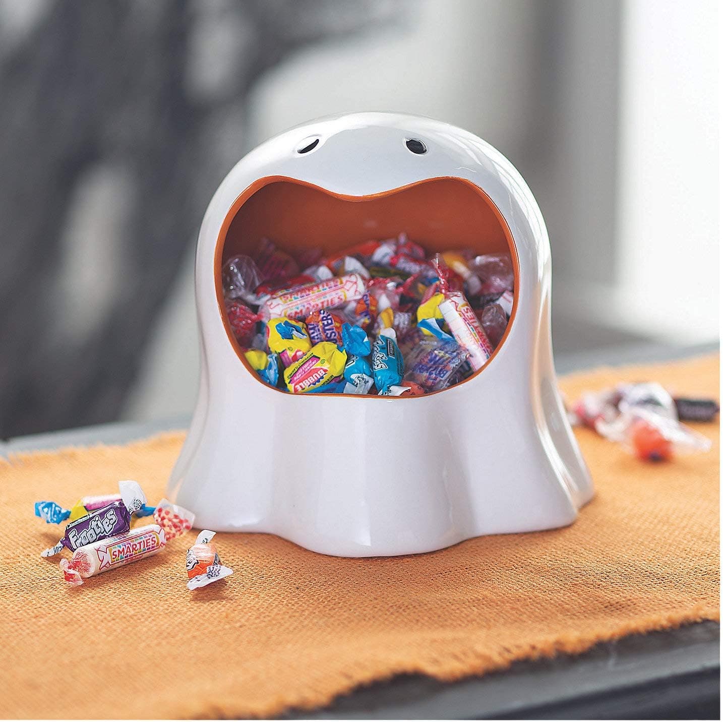 Ghost Shaped Ceramic Candy Dish - Halloween Home Decor