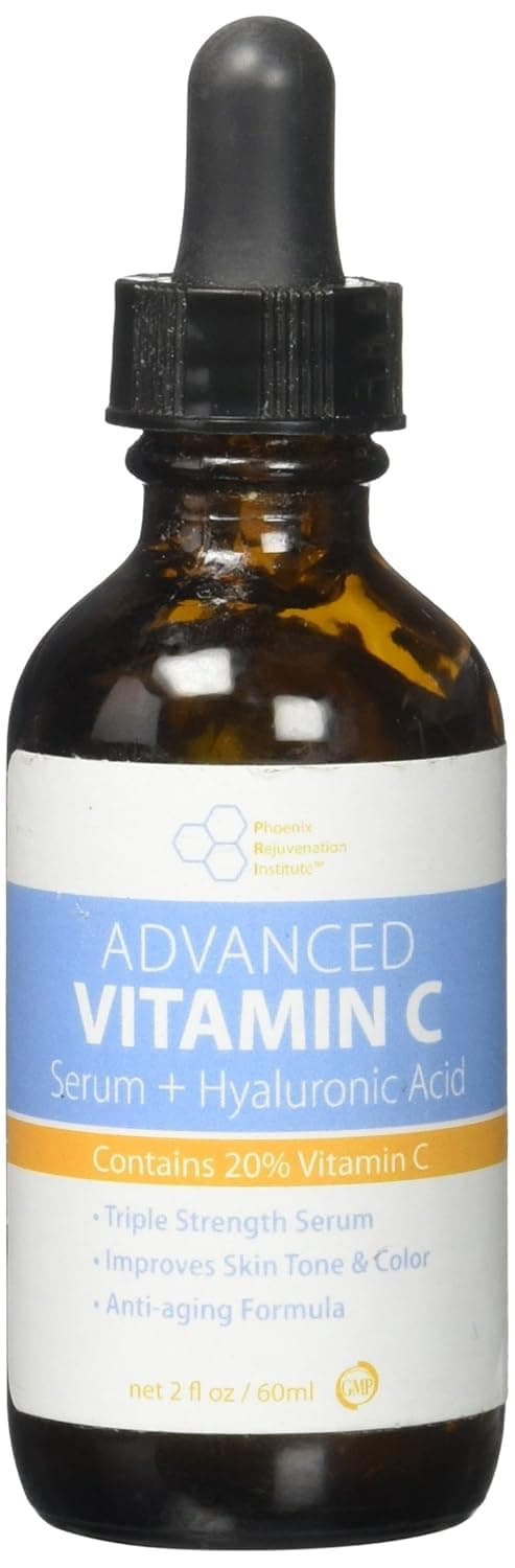 Vitamin C Serum (2oz) - Advanced Vitamin C Serum for Face and Neck, 2oz/60ml Bottle, Highly Concentrated 20% Vitamin C with Hyaluronic Acid for Skin Care, Look Younger and Feel Better (Bonus Size)