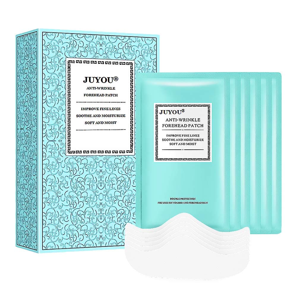 Forehead Mask, Forehead Pad, JUYOU Anti-Wrinkle Forehead Patch, Firming Collagen Anti-Wrinkle Gel Forehead Sticker, Reduce Fine Lines Moisturizers Deeply Repairs (6Packs)