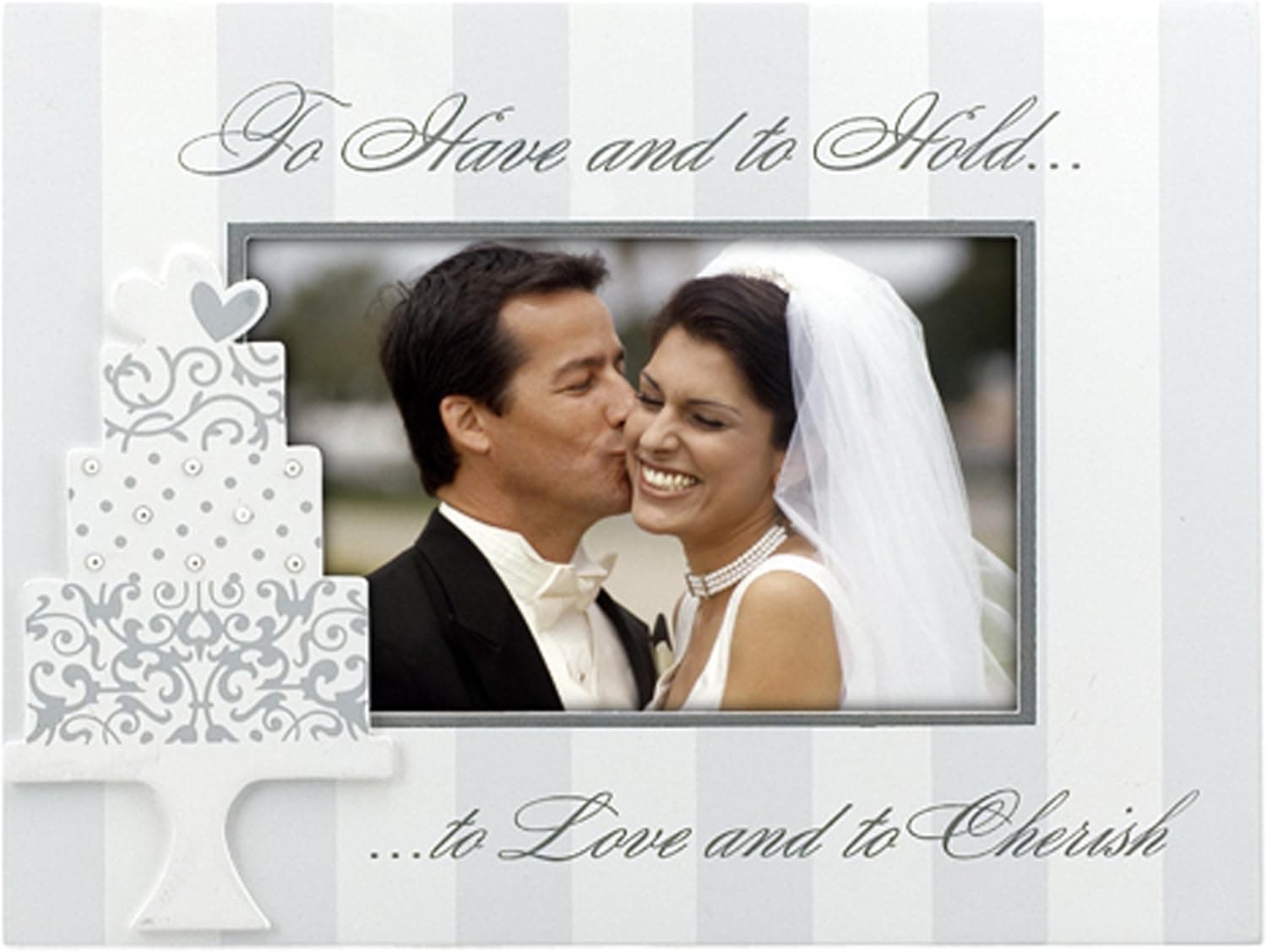 Malden Wedding Frame, to Have and to Hold… to Love and to Cherish Storyboard with Jewels, 4 by 6-Inch