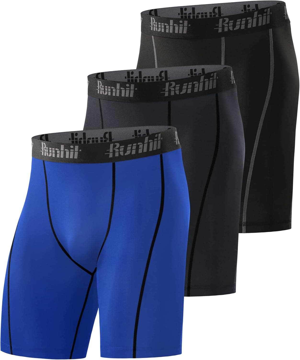 Runhit Compression Shorts Men Underwear Spandex Running Shorts Workout Athletic