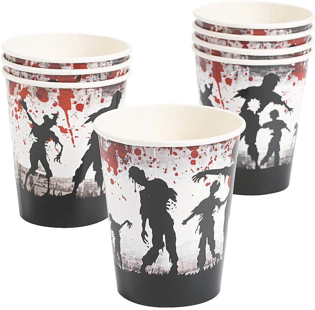 Fun Express Zombie Party Paper Cups (8 Count)
