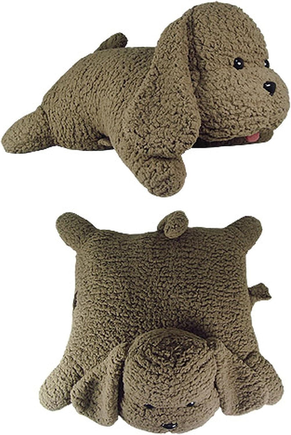 Great Eastern Entertainment Yuri On Ice Makkachin Folding Plush Pillow, Brown