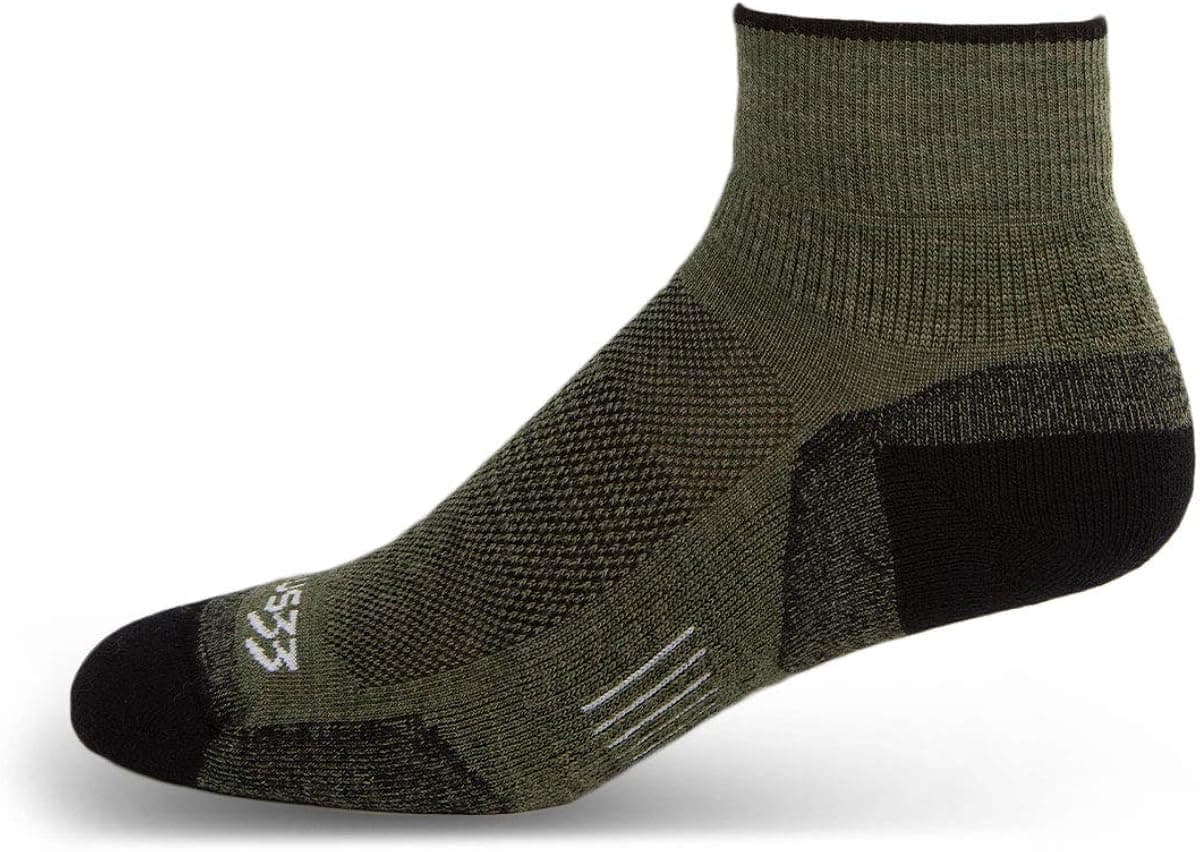Minus33 Merino Wool Clothing Mountain Heritage Full Cushion Ankle Socks Made in USA New Hampshire