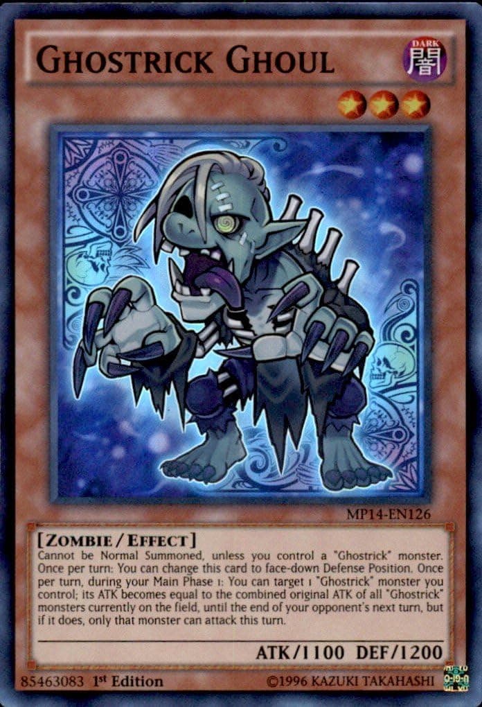 YU-GI-OH! - Ghostrick Ghoul (MP14-EN126) - Mega Pack 2014 - 1st Edition - Super Rare