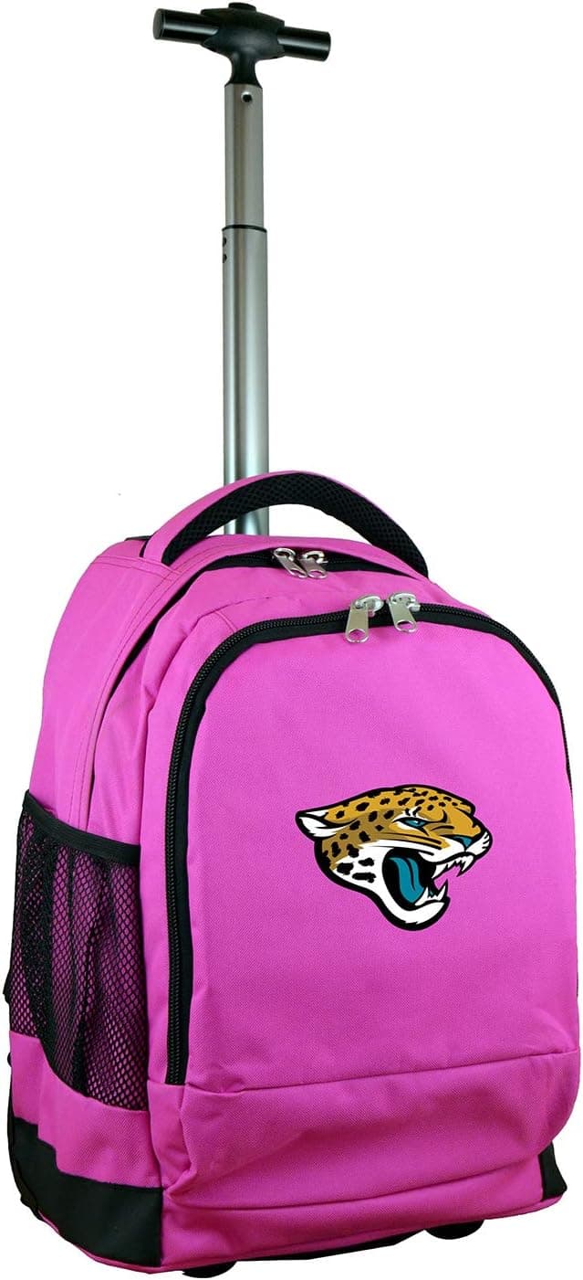 NFL Wheeled Backpack, 19-inches, Pink