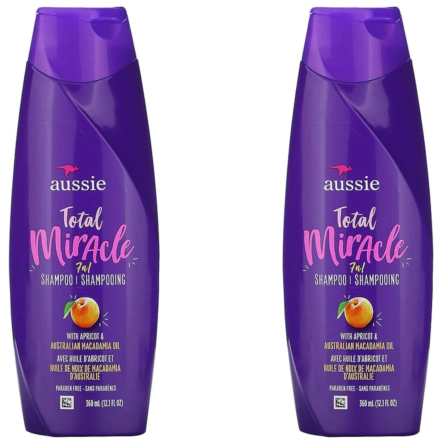 Aussie Total Miracle 7-N-1 Shampoo 12.1oz (2 Pack)