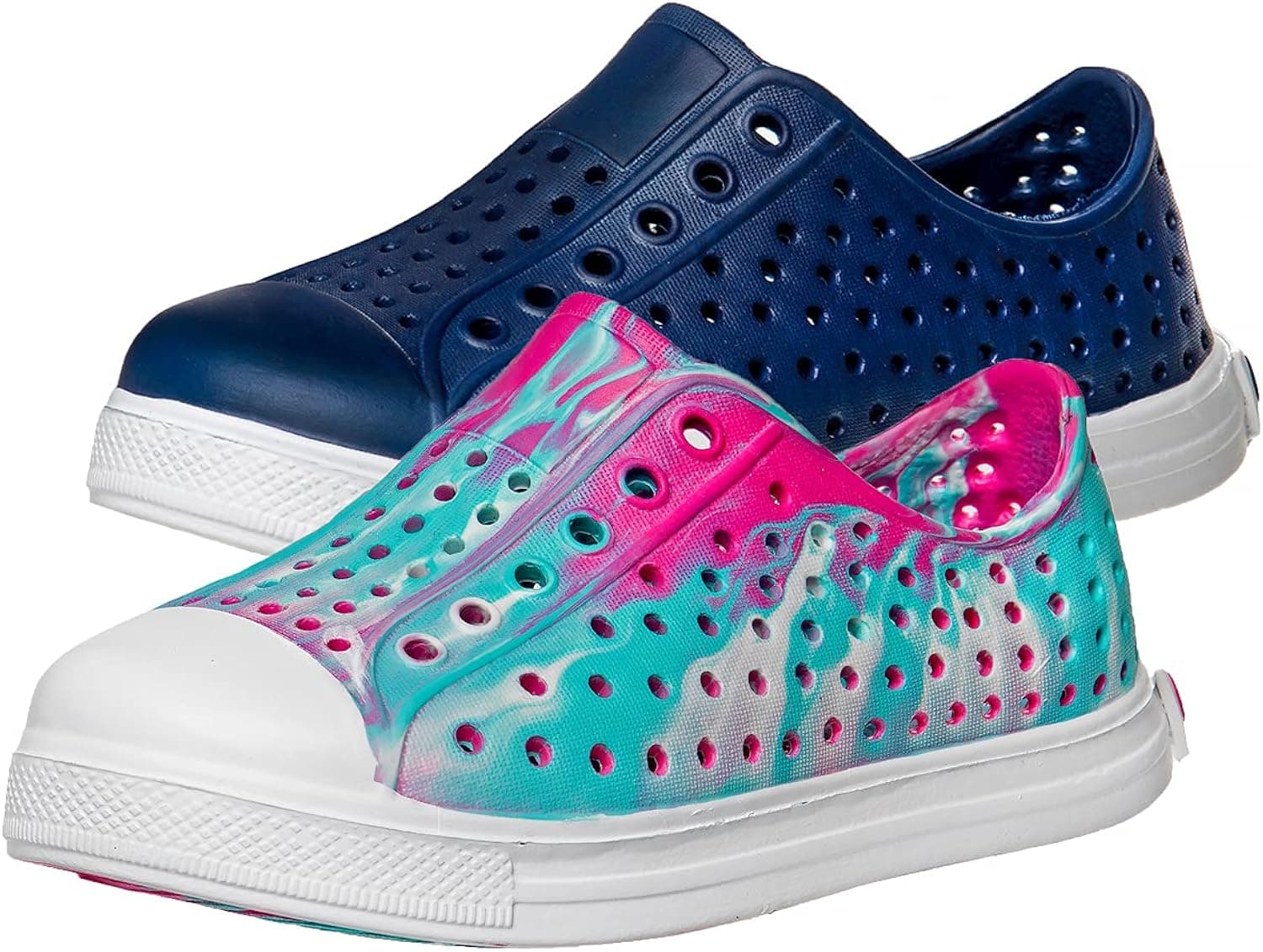 Josmo Girls' Shoes - 2 Pack Waterproof Slip-On Sneakers Bundle (Toddler/Little/Big Kid)