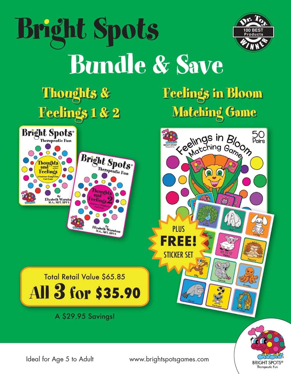 Thoughts and Feelings 1 and 2, and Feelings in Bloom Matching Game Promo