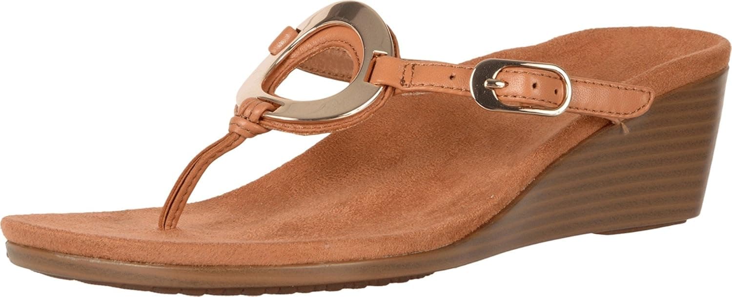 Vionic Park Orchid - Women's Wedge Sandal Caramel - 11